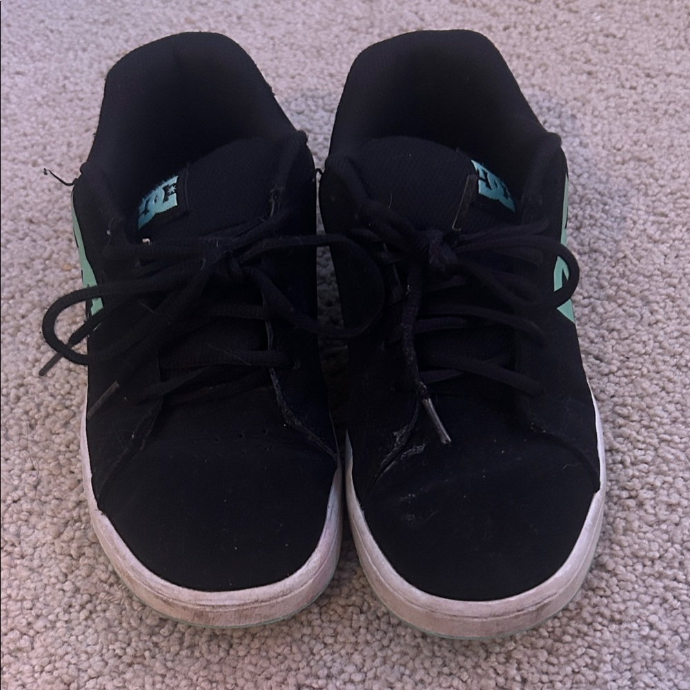 DC Black and Mint Green Sneakers
